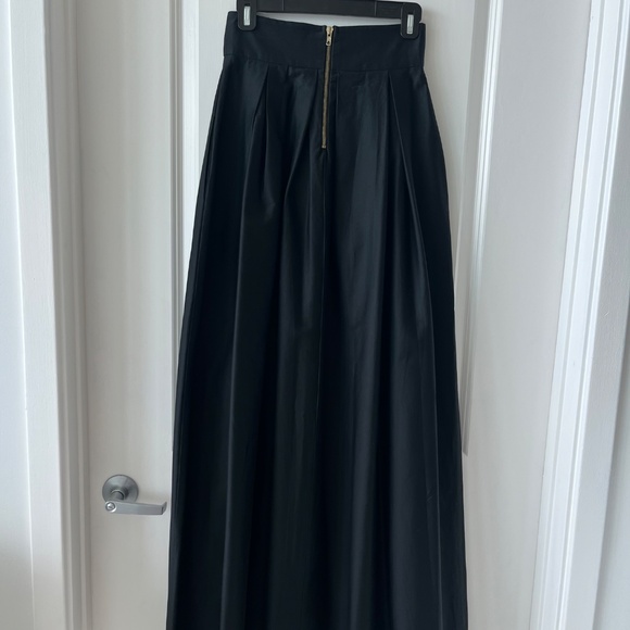 BSB Collection Black High-Waist Maxi Skirt with Pockets – Size Eu 38 - Picture 6 of 10